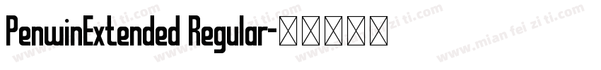 PenwinExtended Regular字体转换